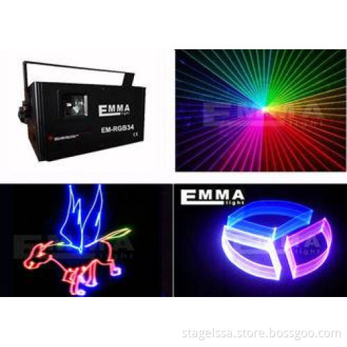 CE ROHS 1.3w Emitting Color 3D Animation Laser Show Laser L